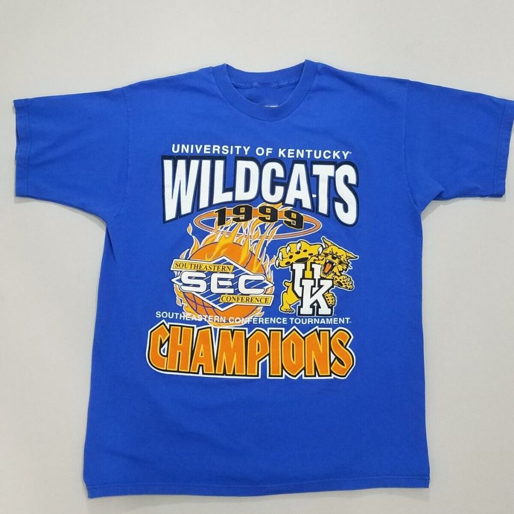 Vintage Kentucky Wildcats 1999 Basketball SEC Champions T shirt men women 90s
